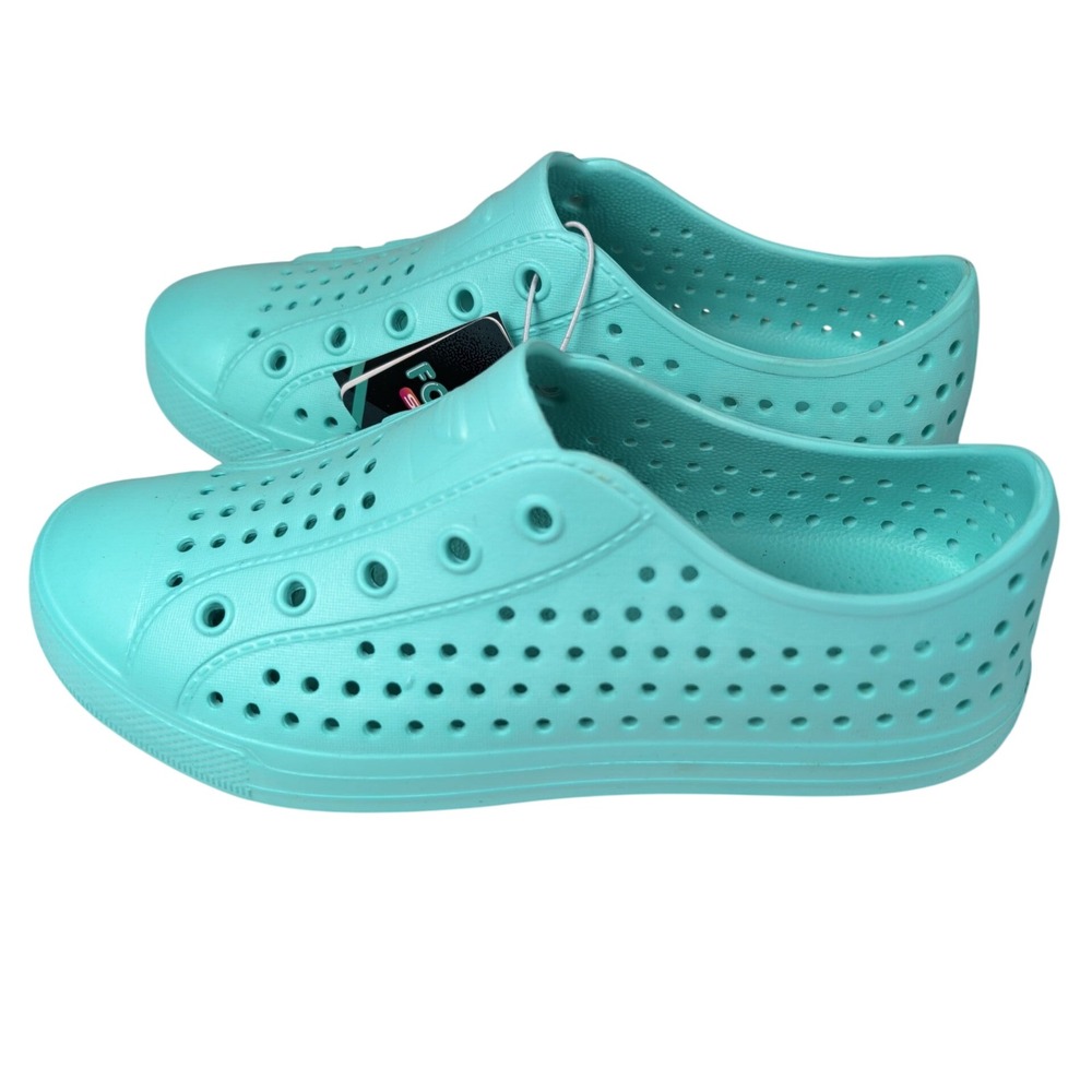 Skechers Kids 3 Foamies Guzman Lite Shore Splash Mint Water Shoes Slip On Clog